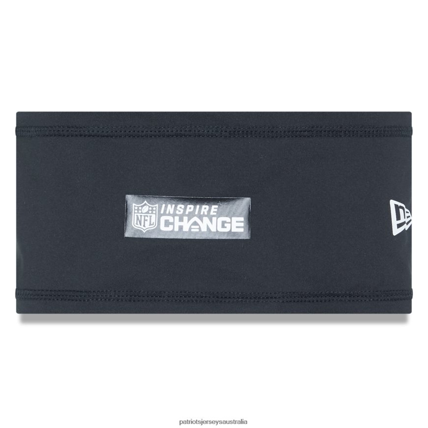 Men New Era Black NFL 2022 Inspire Change COOLERA Headband ZZ06V290 Patriots Jersey Accessories