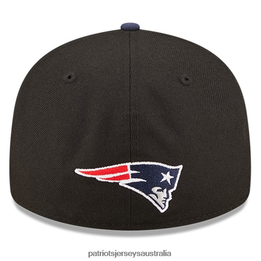 Men New Era Black/Navy 2022 NFL Draft Low Profile 59FIFTY Fitted Hat ZZ06V2341 Patriots Jersey Accessories