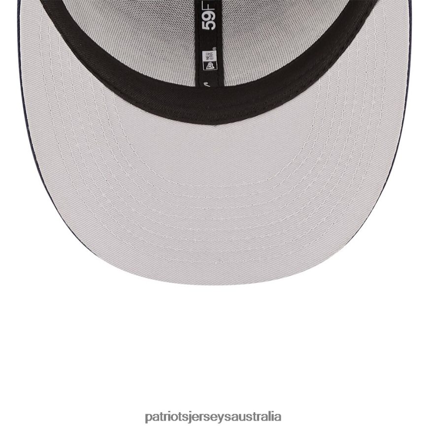 Men New Era Black/Navy 2022 NFL Draft Low Profile 59FIFTY Fitted Hat ZZ06V2341 Patriots Jersey Accessories