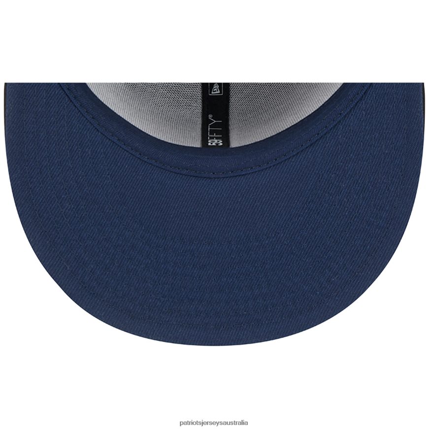 Men New Era Black Pop 59FIFTY Fitted Hat ZZ06V2120 Patriots Jersey Accessories