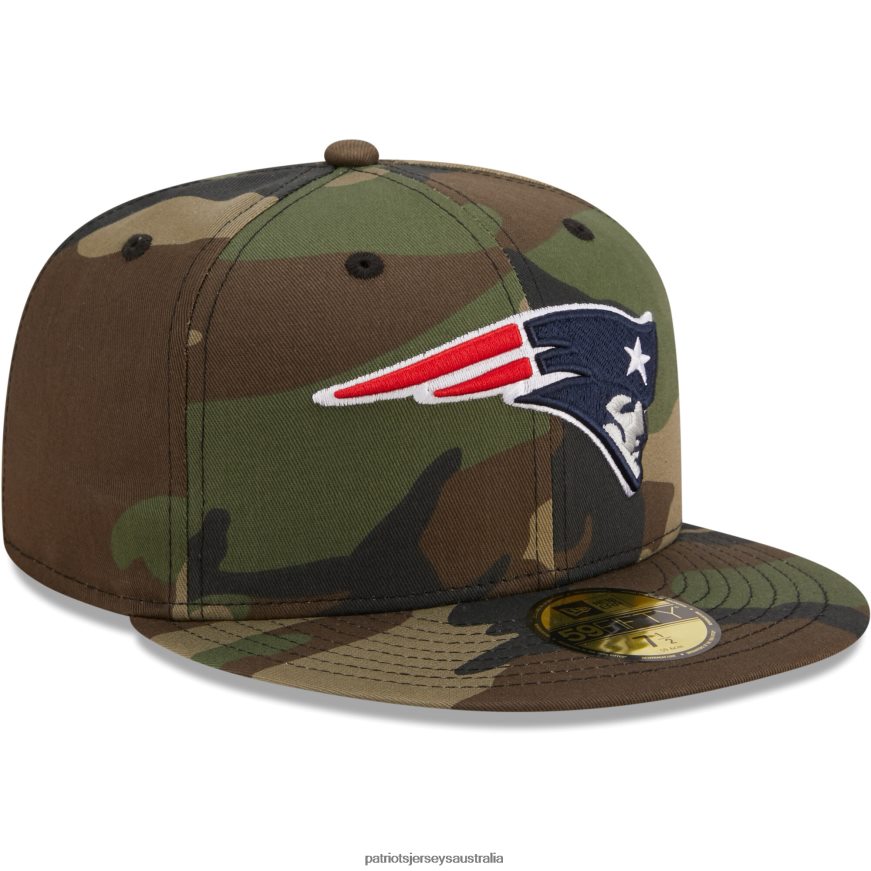 Men New Era Camo Woodland 59FIFTY Fitted Hat ZZ06V2397 Patriots Jersey Accessories