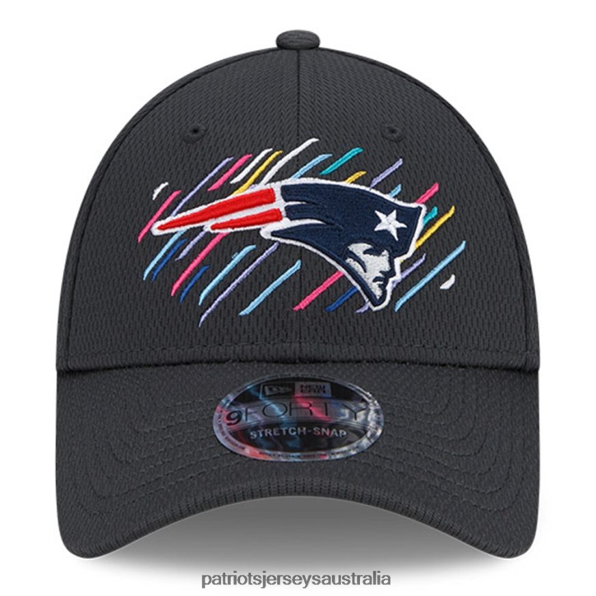 Men New Era Charcoal 2021 NFL Crucial Catch 9FORTY Adjustable Hat ZZ06V2420 Patriots Jersey Accessories
