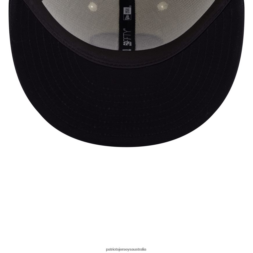 Men New Era Cream/Black 2022 Inspire Change 59FIFTY Fitted Hat ZZ06V2259 Patriots Jersey Accessories