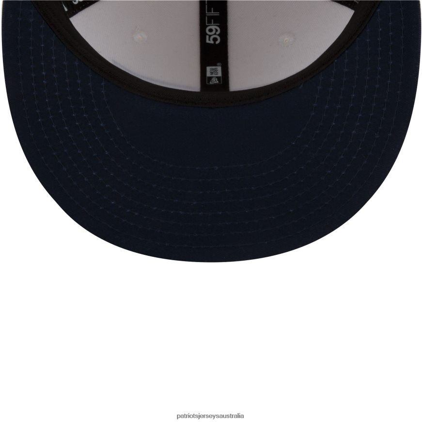 Men New Era Cream Chrome Color Dim 59FIFTY Fitted Hat ZZ06V2207 Patriots Jersey Accessories