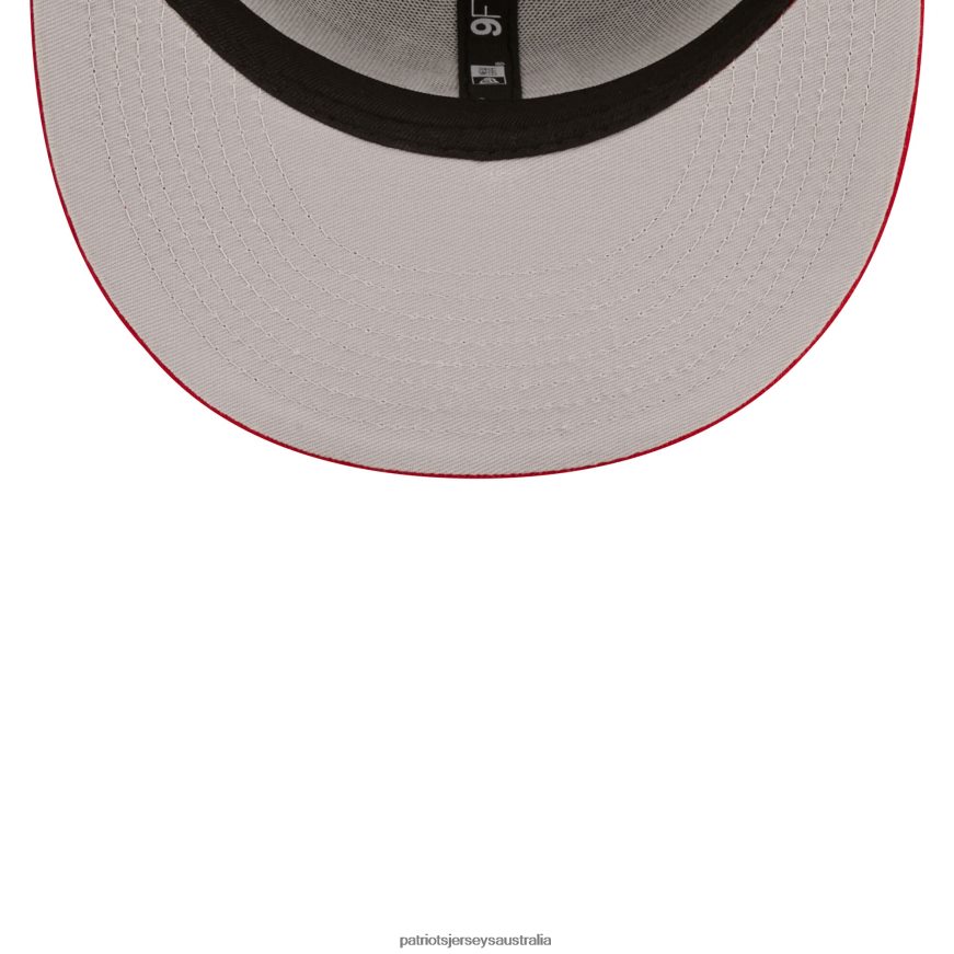 Men New Era Graphite/Scarlet Two-Tone Color Pack 9FIFTY Snapback Hat ZZ06V2258 Patriots Jersey Accessories