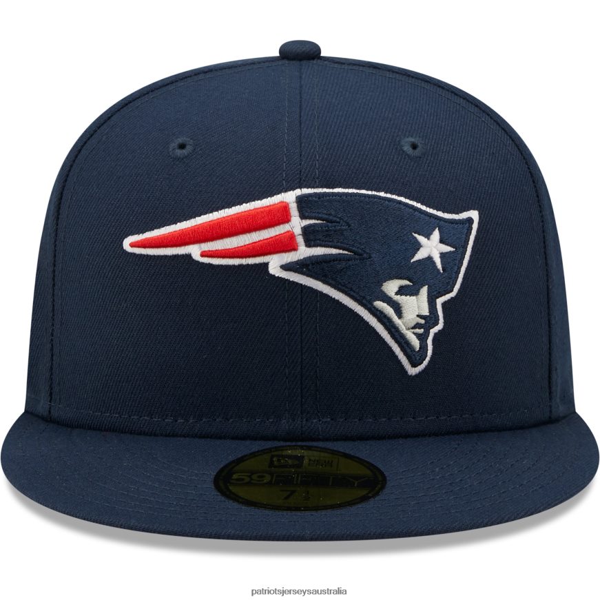 Men New Era Navy 2004 Pro Bowl Patch Red Undervisor 59FIFY Fitted Hat ZZ06V2206 Patriots Jersey Accessories