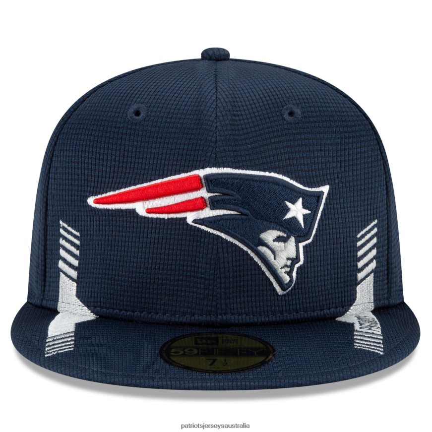 Men New Era Navy 2021 NFL Sideline Home 59FIFTY Fitted Hat ZZ06V2351 Patriots Jersey Accessories