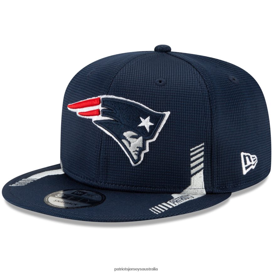 Men New Era Navy 2021 NFL Sideline Home 9FIFTY Snapback Adjustable Hat ZZ06V2349 Patriots Jersey Accessories