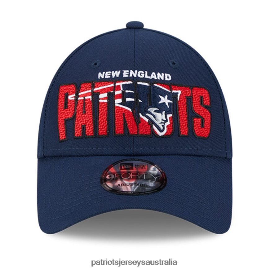 Men New Era Navy 2023 NFL Draft 9FORTY Adjustable Hat ZZ06V2225 Patriots Jersey Accessories