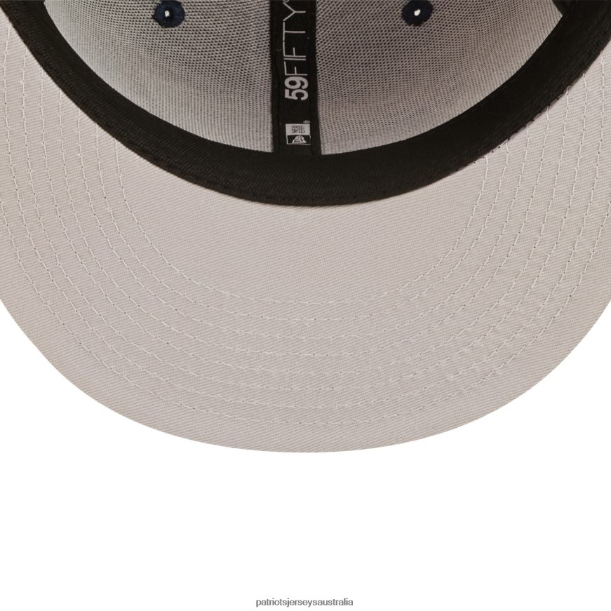 Men New Era Navy Crown 6x Super Bowl Champions 59FIFTY Fitted Hat ZZ06V2255 Patriots Jersey Accessories