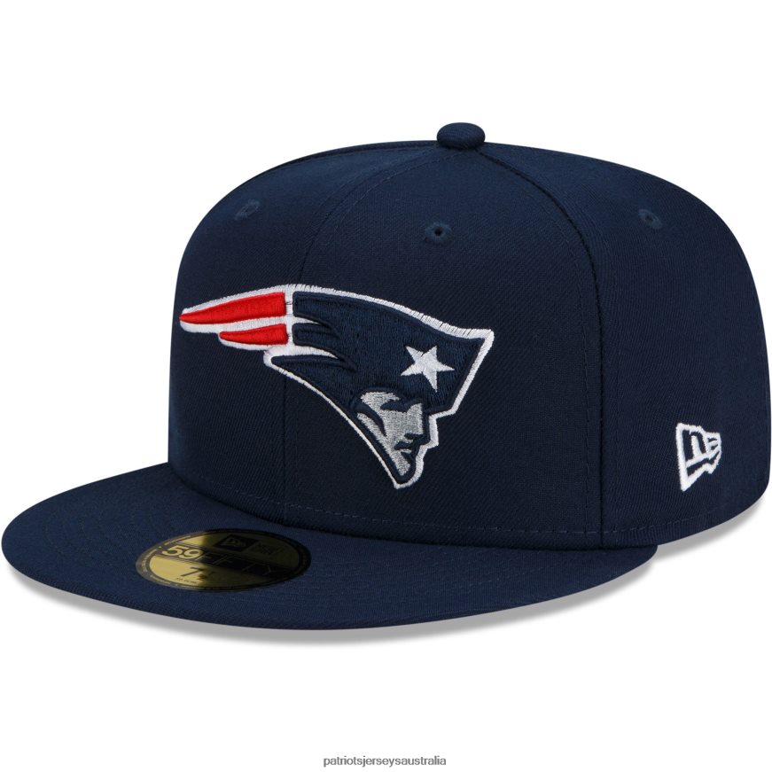Men New Era Navy Patch Up Super Bowl XXXVI 59FIFTY Fitted Hat ZZ06V2224 Patriots Jersey Accessories