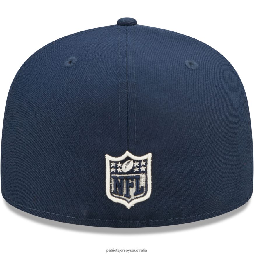 Men New Era Navy Super Bowl XXXVI Purple Pop Sweat 59FIFTY Fitted Hat ZZ06V2378 Patriots Jersey Accessories