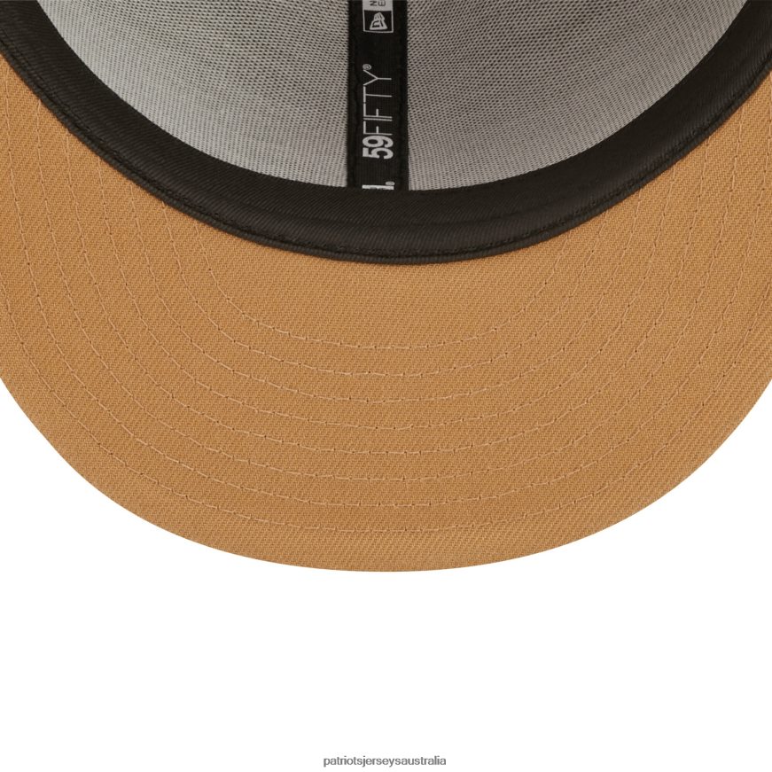 Men New Era Olive/Brown Toasted Peanut 59FIFTY Fitted Hat ZZ06V2288 Patriots Jersey Accessories