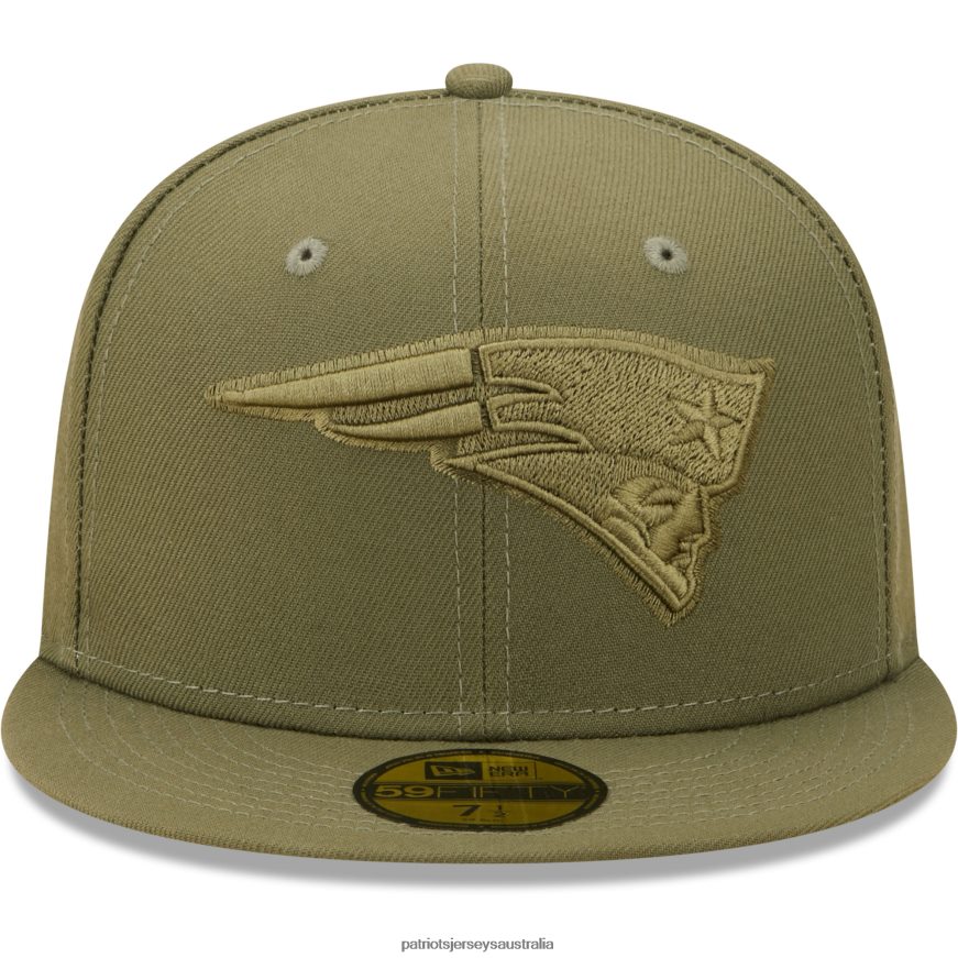 Men New Era Olive Color Pack 59FIFTY Fitted Hat ZZ06V2257 Patriots Jersey Accessories
