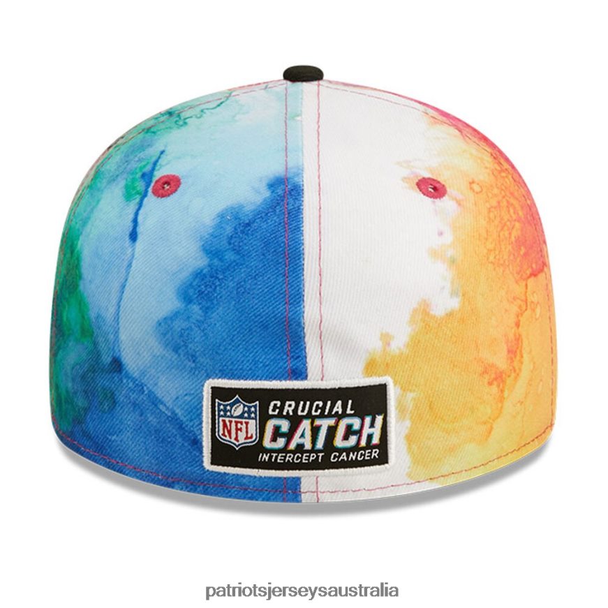 Men New Era Pink/Black 2022 NFL Crucial Catch Low Profile 59FIFTY Fitted Hat ZZ06V2383 Patriots Jersey Accessories