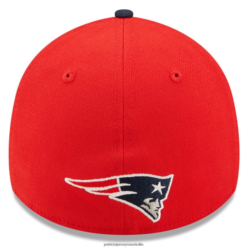 Men New Era Red/Navy 2022 Sideline 39THIRTY Flex Hat ZZ06V2392 Patriots Jersey Accessories