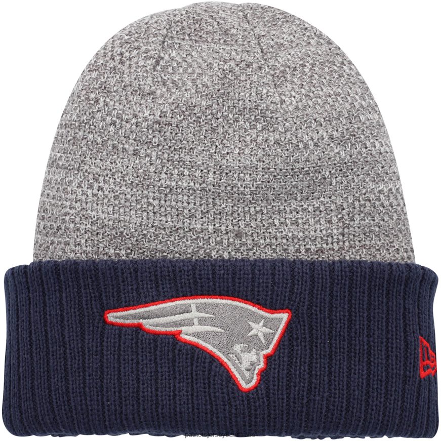 Men New Era Red/Navy Reversible Cuffed Knit Hat ZZ06V2440 Patriots Jersey Accessories