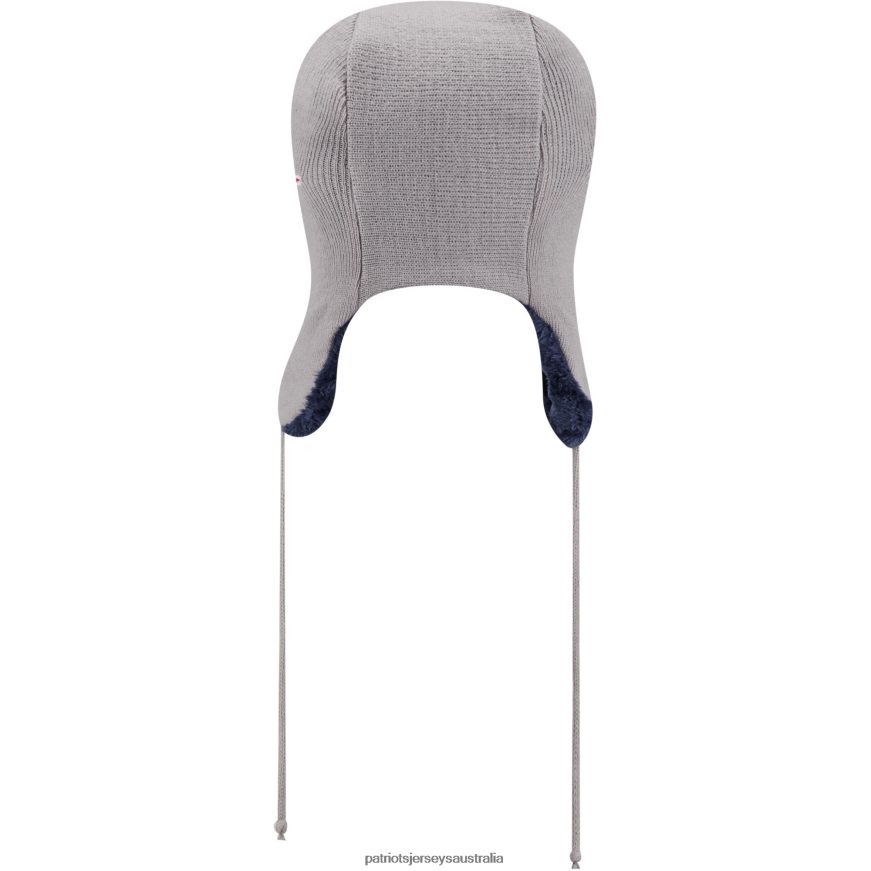 Men New Era Silver Helmet Head Trapper Knit Hat ZZ06V2416 Patriots Jersey Accessories