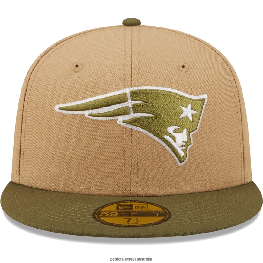 Men New Era Tan/Olive Super Bowl XXXI Saguaro 59FIFTY Fitted Hat ZZ06V2305 Patriots Jersey Accessories