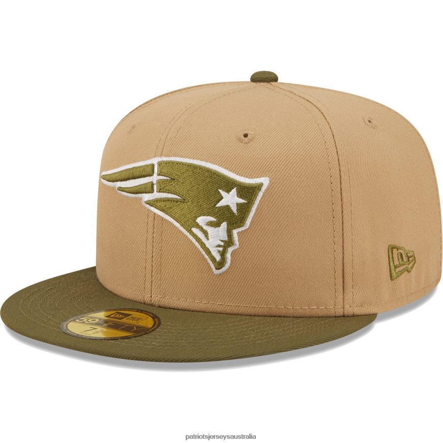 Men New Era Tan/Olive Super Bowl XXXI Saguaro 59FIFTY Fitted Hat ZZ06V2305 Patriots Jersey Accessories