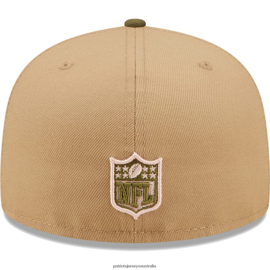 Men New Era Tan/Olive Super Bowl XXXI Saguaro 59FIFTY Fitted Hat ZZ06V2305 Patriots Jersey Accessories