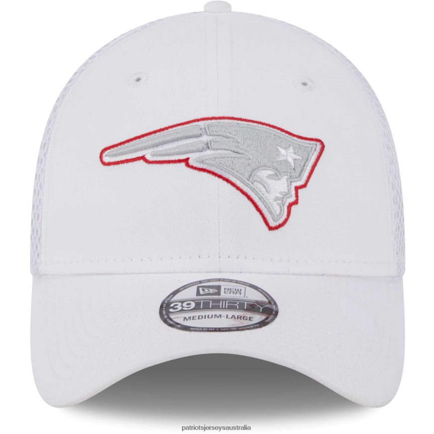 Men New Era White Neo 39THIRTY Flex Hat ZZ06V2124 Patriots Jersey Accessories