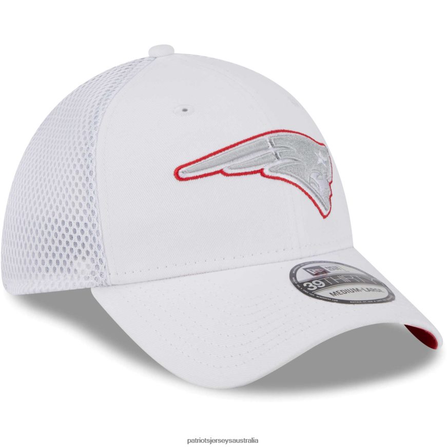 Men New Era White Neo 39THIRTY Flex Hat ZZ06V2124 Patriots Jersey Accessories