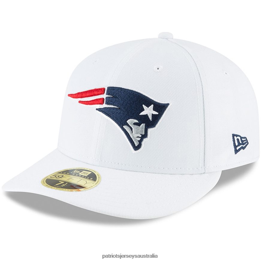 Men New Era White Omaha Low Profile 59FIFTY Fitted Hat ZZ06V2148 Patriots Jersey Accessories