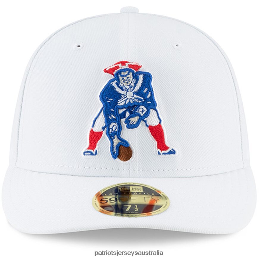 Men New Era White Omaha Low Profile 59FIFTY Fitted Hat ZZ06V2250 Patriots Jersey Accessories