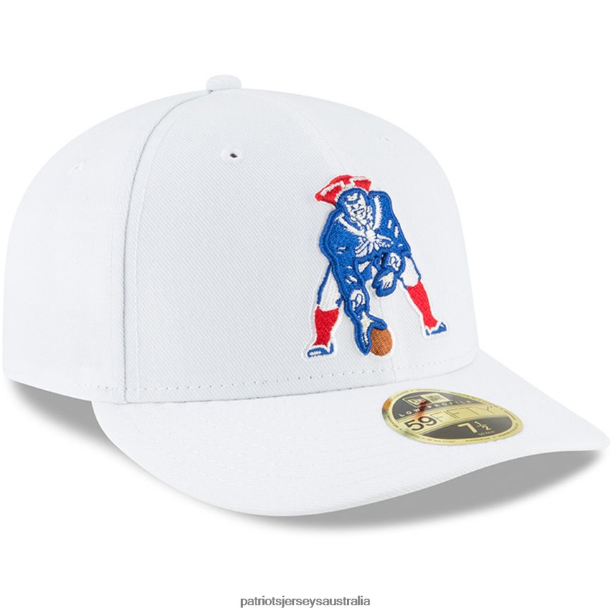 Men New Era White Omaha Low Profile 59FIFTY Fitted Hat ZZ06V2250 Patriots Jersey Accessories