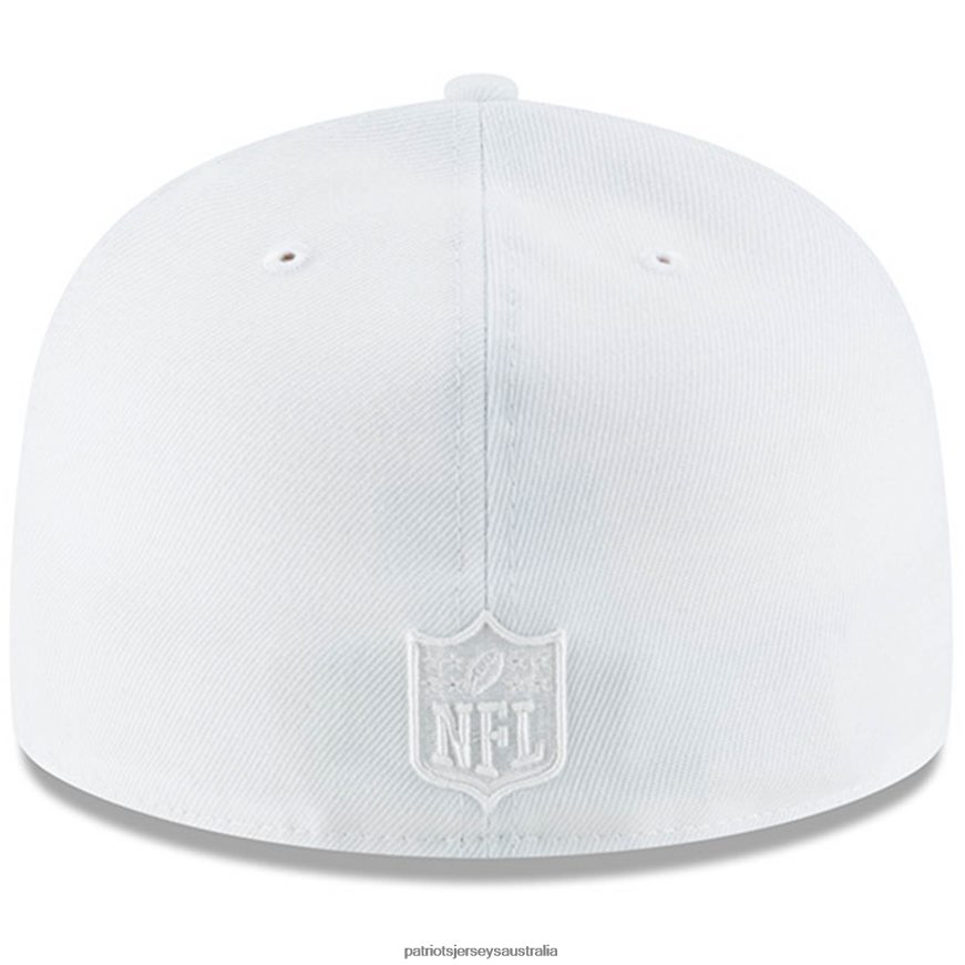 Men New Era White on White 59FIFTY Fitted Hat ZZ06V2315 Patriots Jersey Accessories