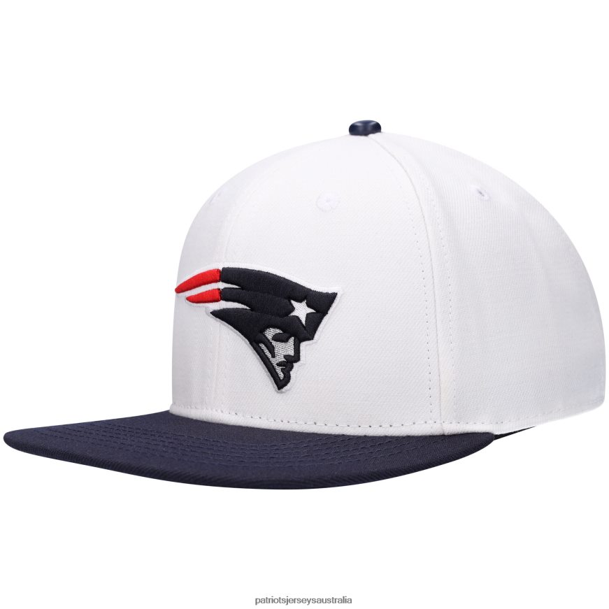 Men Pro Standard White/Navy 2Tone Snapback Hat ZZ06V2355 Patriots Jersey Accessories