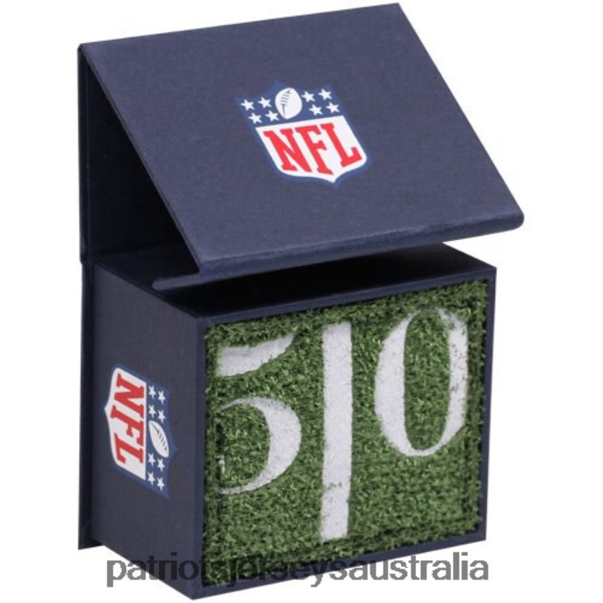 Men Silver-Plated Team Logo Cufflinks ZZ06V249 Patriots Jersey Accessories