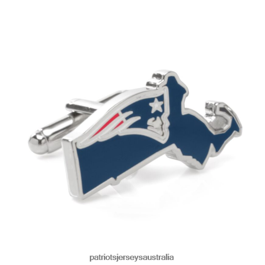 Men Team State Shaped Cufflinks ZZ06V269 Patriots Jersey Accessories