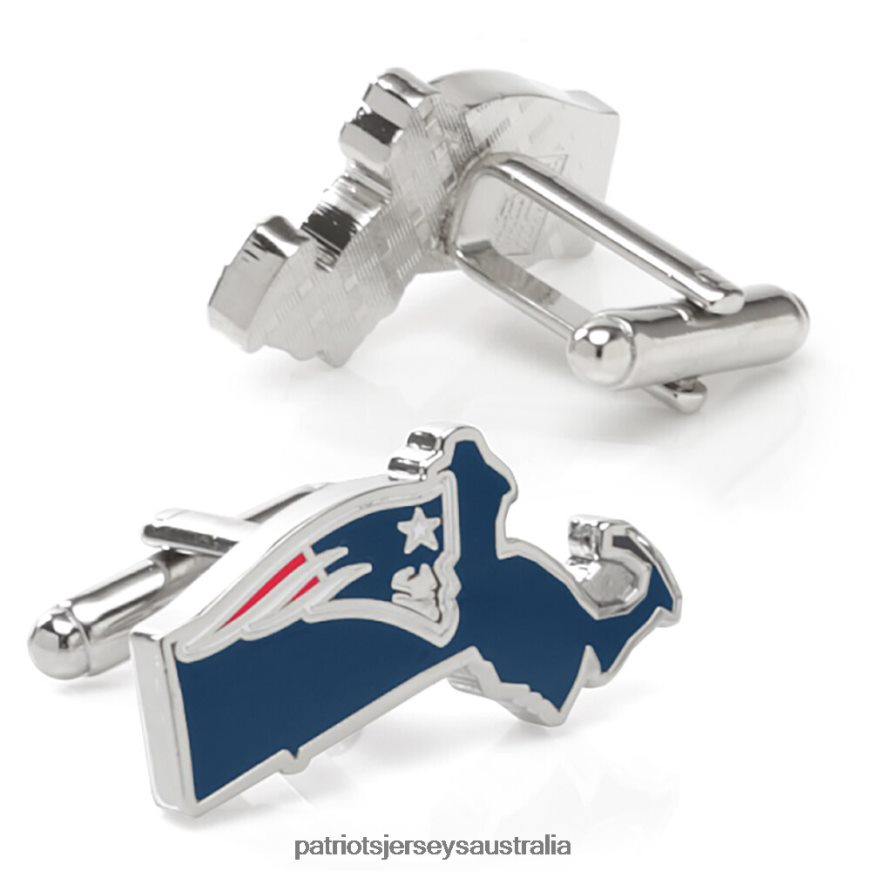 Men Team State Shaped Cufflinks ZZ06V269 Patriots Jersey Accessories