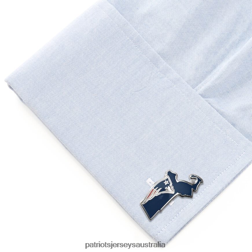 Men Team State Shaped Cufflinks ZZ06V269 Patriots Jersey Accessories