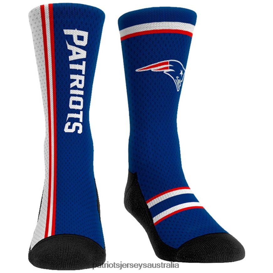 Men Rock Em Socks Classic Uniform Crew Socks ZZ06V238 Patriots Jersey Accessories