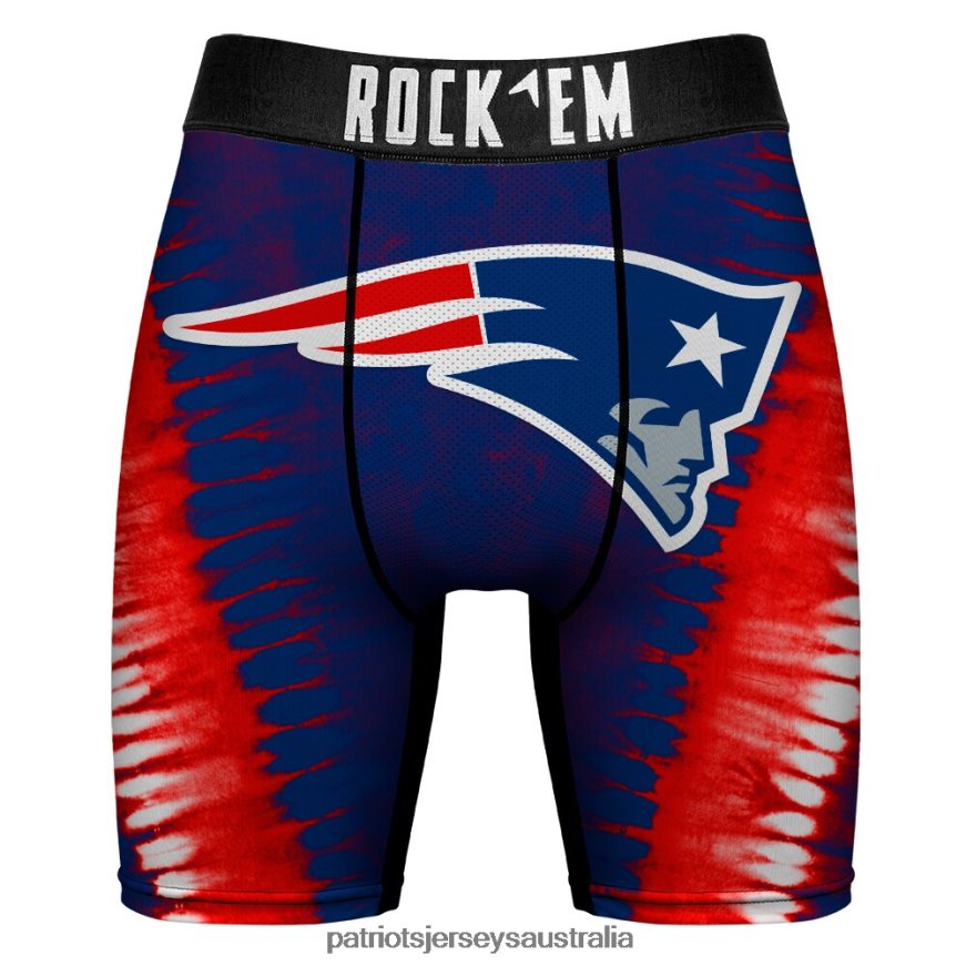 Men Rock Em Socks V Tie-Dye Underwear and Crew Socks Combo Pack ZZ06V223 Patriots Jersey Accessories
