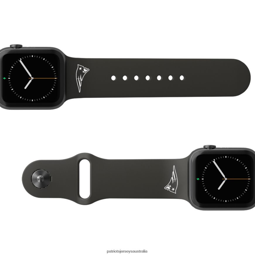 Men Groove Life Black 38-40mm Apple Watch Band ZZ06V246 Patriots Jersey Accessories