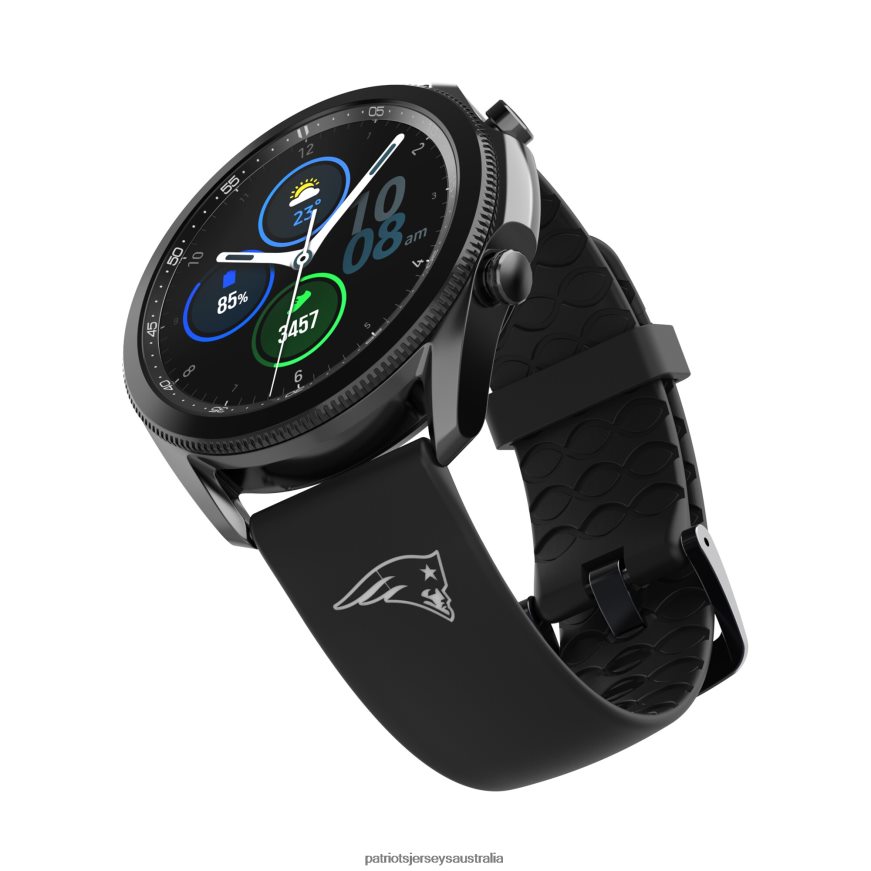 Men Groove Life Black Samsung 22mm Long Watch Band ZZ06V241 Patriots Jersey Accessories