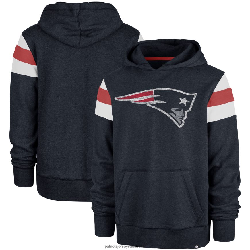 Men 47 Navy Premier Nico Pullover Hoodie ZZ06V2605 Patriots Jersey Clothing