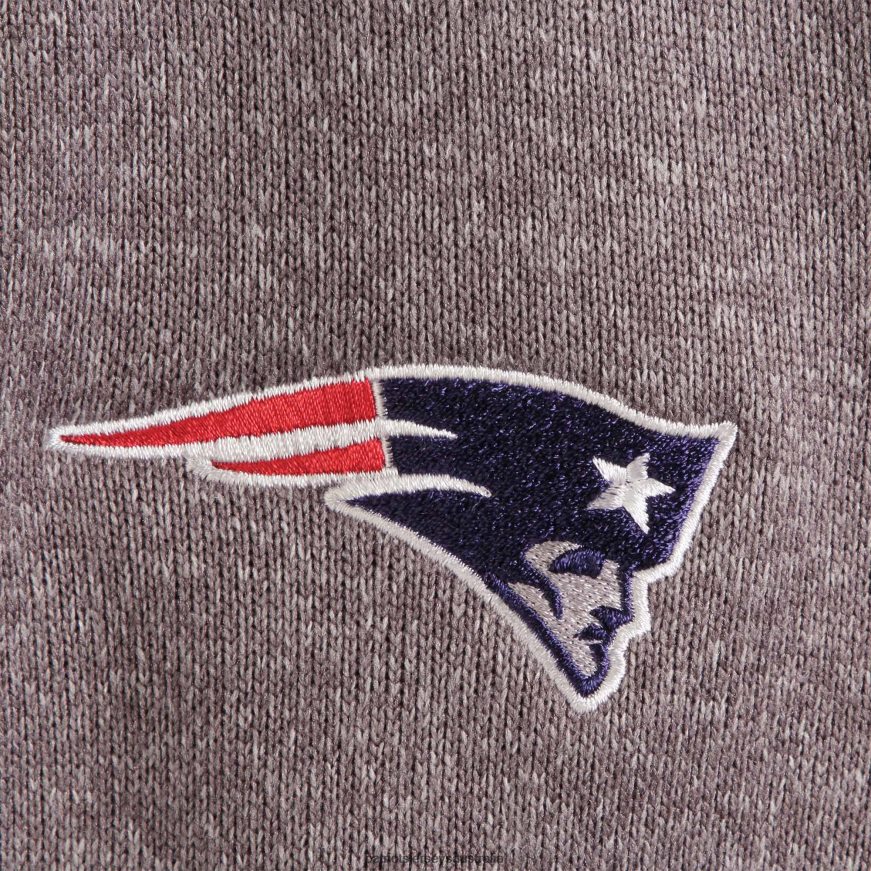 Men Antigua Charcoal Fortune Quarter-Zip Pullover Jacket ZZ06V2696 Patriots Jersey Clothing