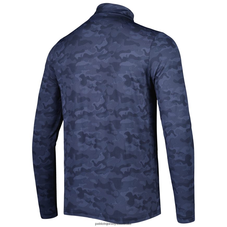 Men Antigua Navy Brigade Quarter-Zip Sweatshirt ZZ06V2606 Patriots Jersey Clothing