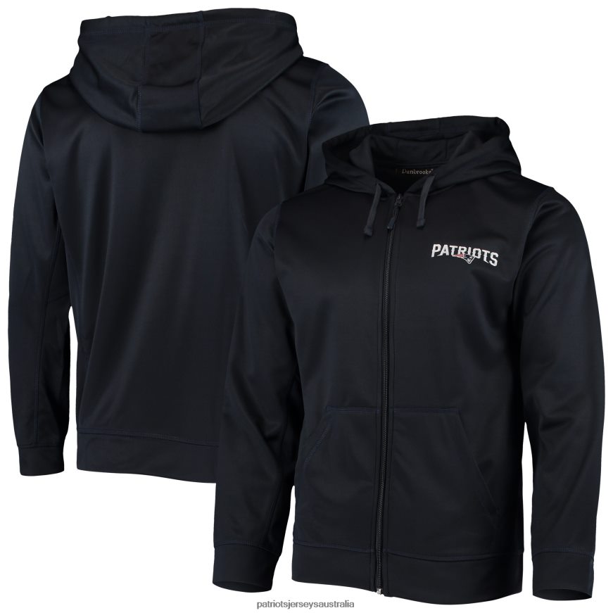 Men Dunbrooke Navy Trophy Fleece Full-Zip Hoodie ZZ06V2674 Patriots Jersey Clothing