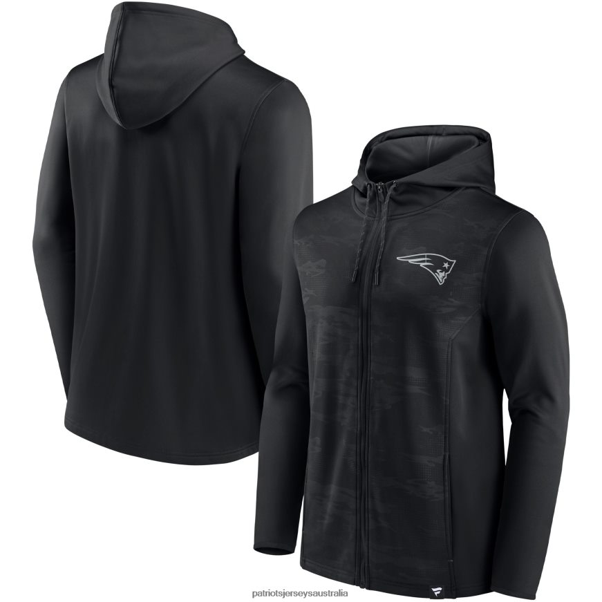 Men Fanatics Branded Black Ball Carrier Full-Zip Hoodie Jacket ZZ06V2497 Patriots Jersey Clothing