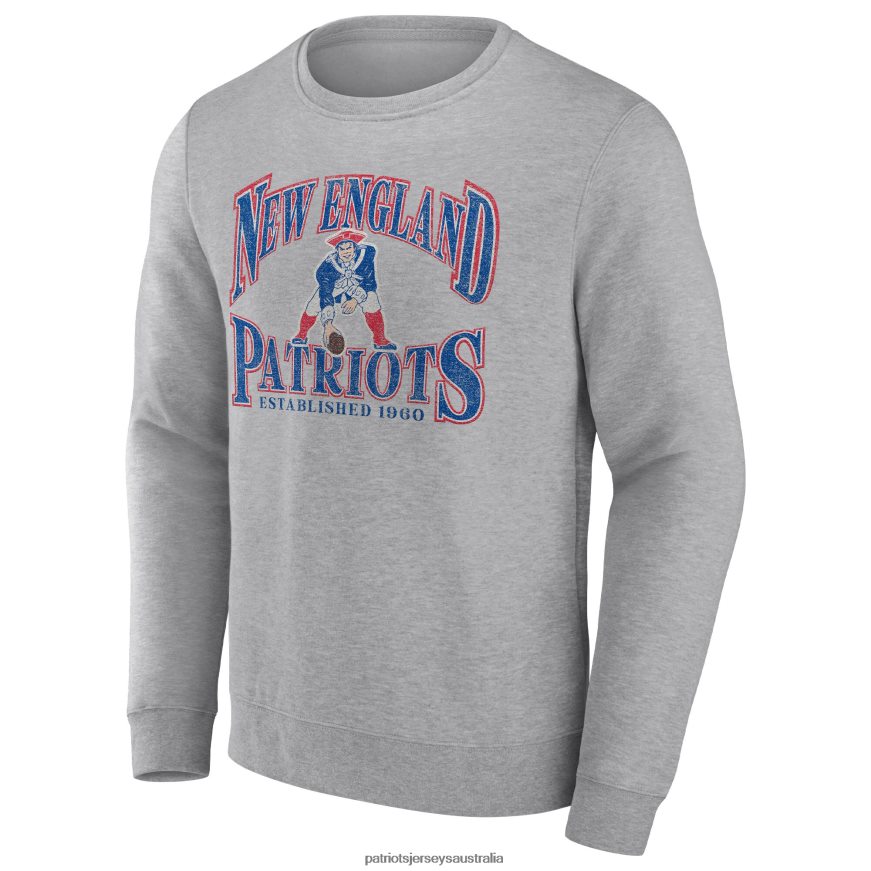 Men Fanatics Branded Heathered Charcoal Playability Pullover Sweatshirt ZZ06V2567 Patriots Jersey Clothing