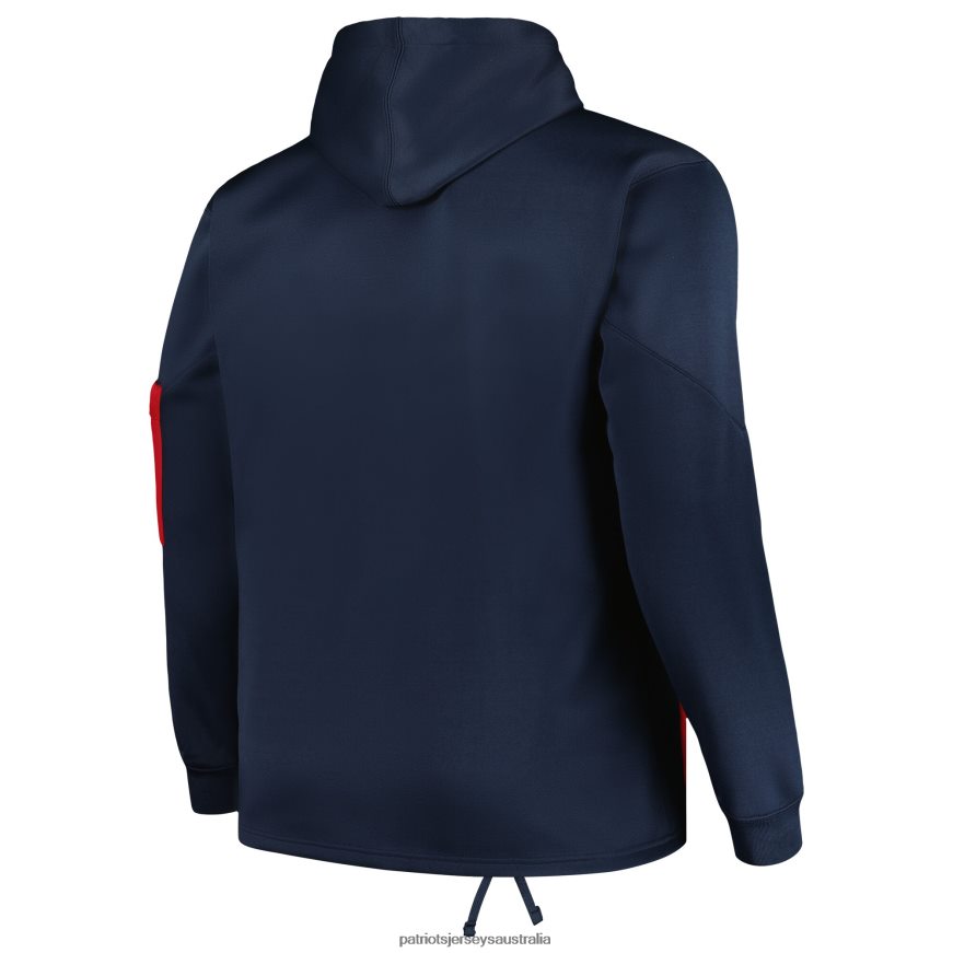 Men Fanatics Branded Navy Big & Tall Pullover Hoodie ZZ06V2500 Patriots Jersey Clothing