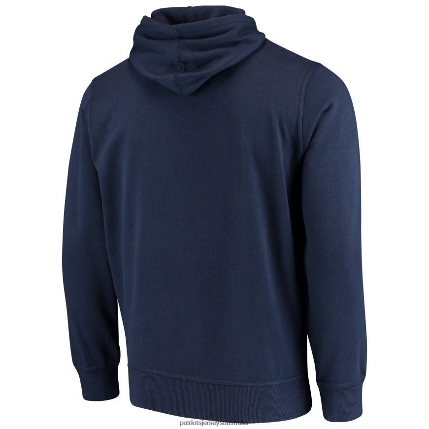 Men G-III Sports by Carl Banks Navy Primary Logo Full-Zip Hoodie ZZ06V2702 Patriots Jersey Clothing