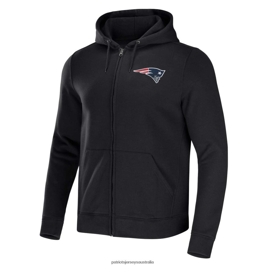 Men NFL x Darius Rucker Collection by Fanatics Black Rocker Full-Zip Hoodie ZZ06V2589 Patriots Jersey Clothing