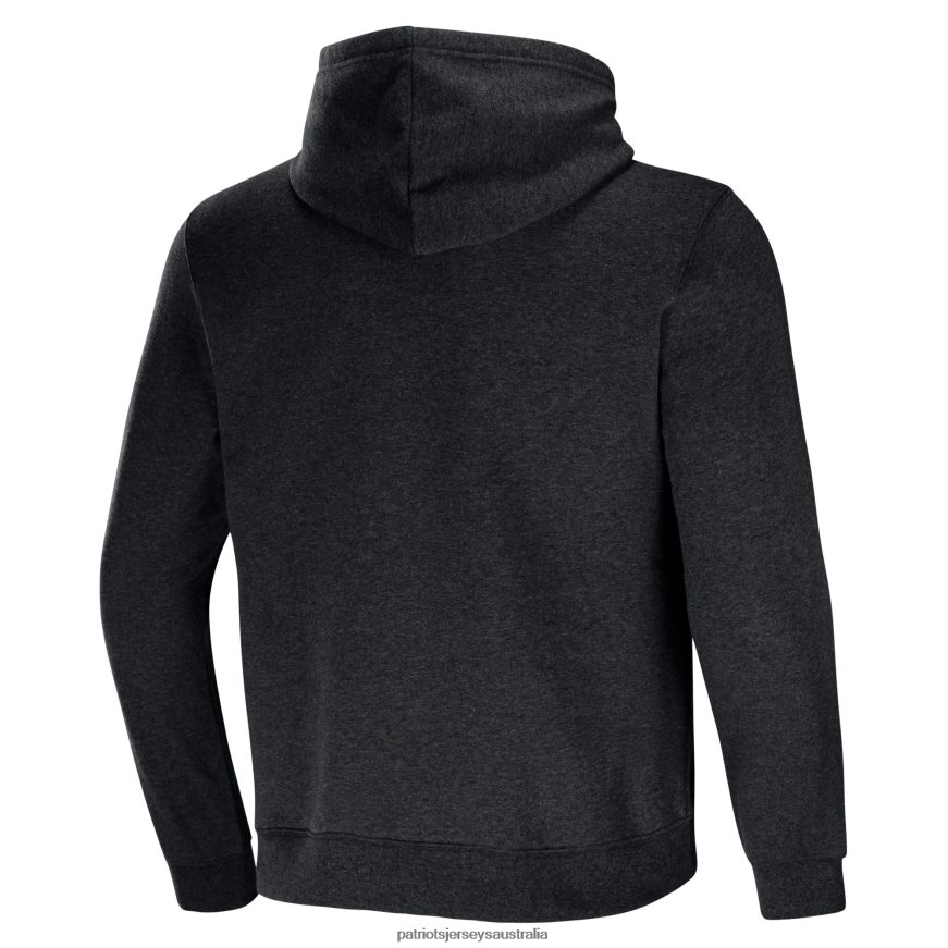 Men NFL x Darius Rucker Collection by Fanatics Heather Charcoal Radar Pullover Hoodie ZZ06V2737 Patriots Jersey Clothing